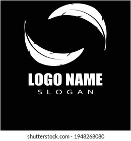 Feathers Logo Template vector symbol nature