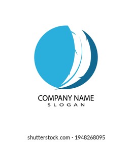 Feathers Logo Template vector symbol nature