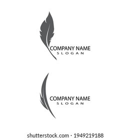 Feathers Logo Template vector symbol nature