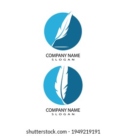 Feathers Logo Template vector symbol nature