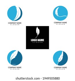 Feathers Logo Template vector symbol nature