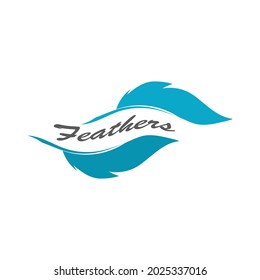 Feathers Logo Template vector symbol nature