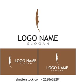 Feathers Logo Template vector symbol nature