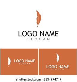 Feathers Logo Template vector symbol nature