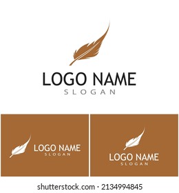 Feathers Logo Template vector symbol nature