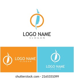 Feathers Logo Template vector symbol 