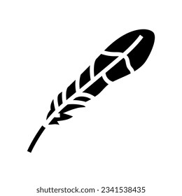 feathers parrot bird glyph icon vector. feathers parrot bird sign. isolated symbol illustration