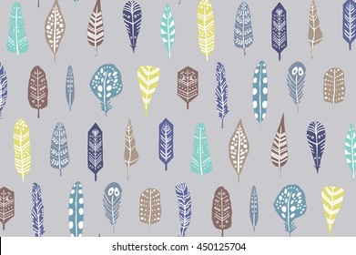 feathers pattern
