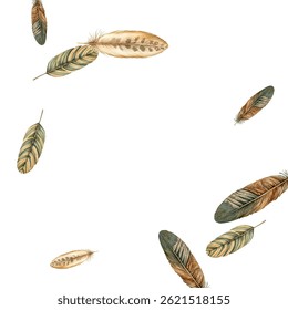 padrão de penas em um fundo branco. Este design perfeito apresenta uma variedade de penas coloridas e detalhadas, perfeito para adicionar um toque de natureza e elegância a qualquer projeto ou decoração.