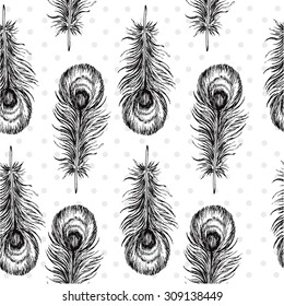"feathers seamless pattern" for design
