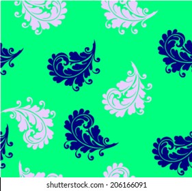 feathers seamless pattern vector illustration