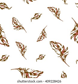 feathers seamless vector illustration
