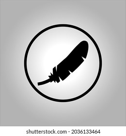 feathers vector icon logo Halloween. Halloween icon set,symbol and vector,Can be used for web, print and mobile