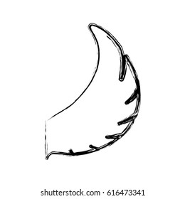 Feathers wing silhouette