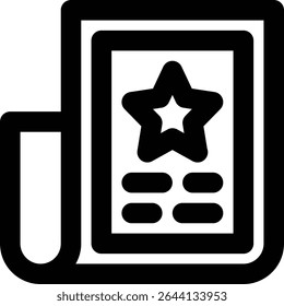 Artigo De Recurso, Matéria De Capa, Ícone De Tópico