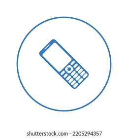 Feature button mobile phone icon | Circle version icon |