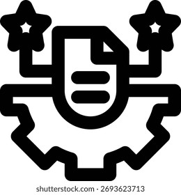 Feature, Data Engineering, Data Science Outline Icon