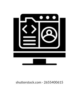 Feature Deployment Icon Glyph Vector Illustration