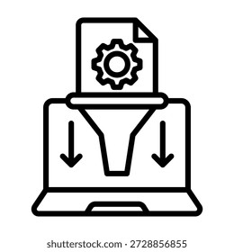 Vektorgrafik mit Liniensymbolen für die KE-Extraktion
