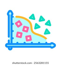 feature extraction machine learning color icon vector. feature extraction machine learning sign. isolated symbol illustration