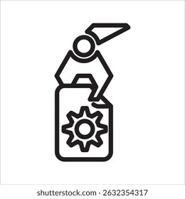 Feature Extraction simple line icon