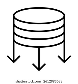 Feature Extraction Vector Line Icon Design