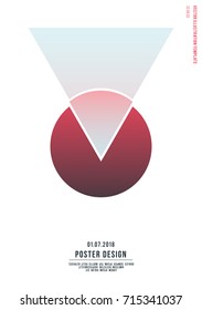 Feature geometry cover set. Fluid shapes composition. Futuristic design poster. Vector eps-10.