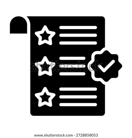 Feature Icon Glyph Style Vector Illustration
