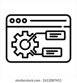 Feature Line Icon Vector Illustration
