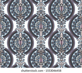 feature pattern decorated with decorative flowers Designed for fabric printing