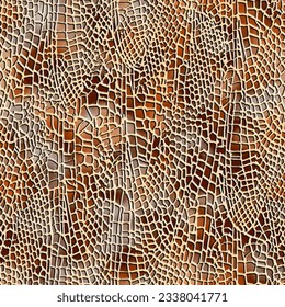 a feature pattern suitable for a textile made of snake skin