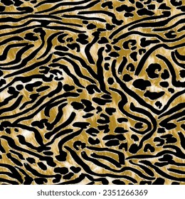 a feature pattern suitable for textiles made of zebra and leopard skin