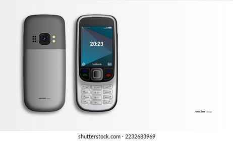 feature phone background design vector