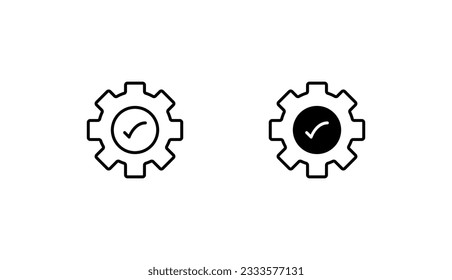Diseño de icono de selección de características con ilustración de fondo blanco
