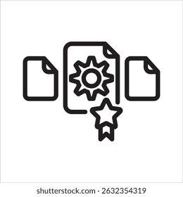 Feature Selection simple line icon