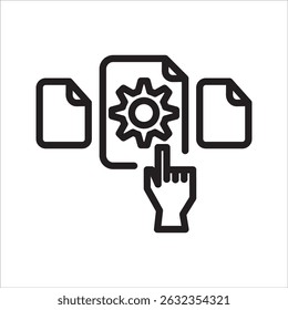 Feature Selection simple line icon