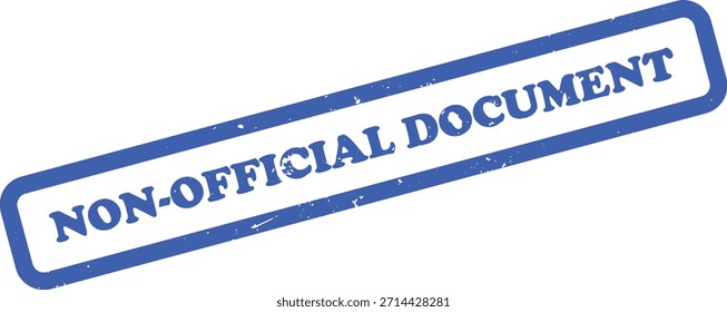 Features a blue ink stamp impression saying Non-Official Document. Displayed on a white background and has a simple and clear design.