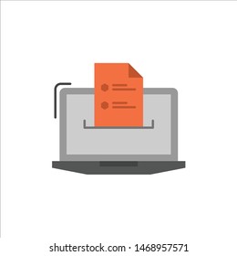 Features, Business, Computer, Online, Resume, Skills, Web  Flat Color Icon. Vector icon banner Template. Vector Icon Template background