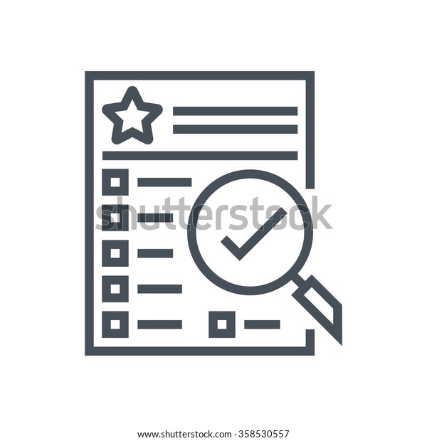 Features list icon\
suitable for info graphics, websites and print media and \
interfaces. Line vector icon.\
