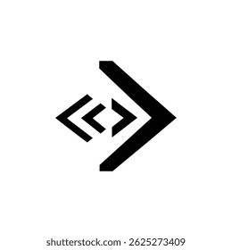 Features a minimalist, black arrow pattern on a transparent background, conveying movement, direction, and clean design for various abstract uses.