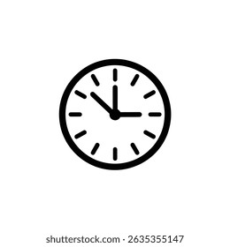 Features a minimalist clock showing the time, displayed on a transparent background with black hands and indicators around the clock face. - Powered by Shutterstock - Get 15% off with code: PIKWIZARD15