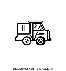 Features a minimalistic icon design of a stylized tiny car with distinct wheel outlines against a transparent backdrop. It is modern, simple, and clean.