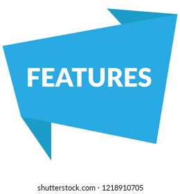 features sign,label. features speech bubble. features tag,sign,banner