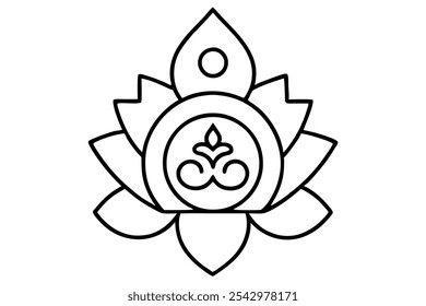 A features symbols from religions or philosophies.