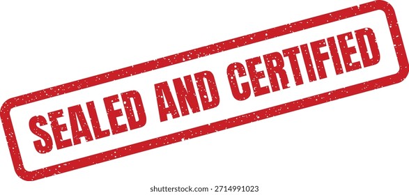 Possui um selo selado e certificado texturizado, significando aprovação oficial e padrões de qualidade. Útil para embalagem de produtos e documentos legais.