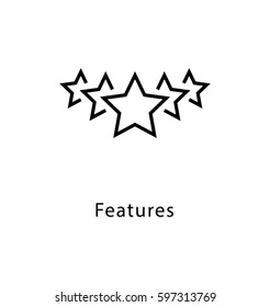 Features Vector line Icon 
