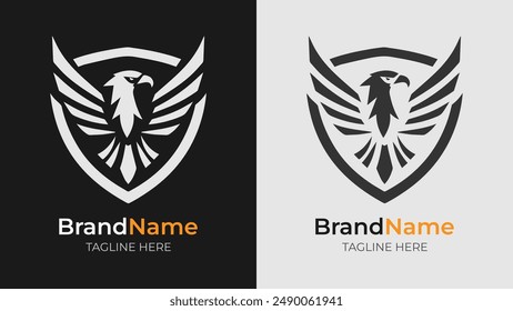 Featuring a bold and minimalist angry eagle, this logo design emphasizes the fierce nature of the bird. Perfect for dynamic brands and aggressive marketing