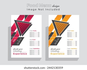 Featuring captivating imagery, tasteful typography, and a cohesive layout, this menu design is sure to entice customers and elevate their dining experience.