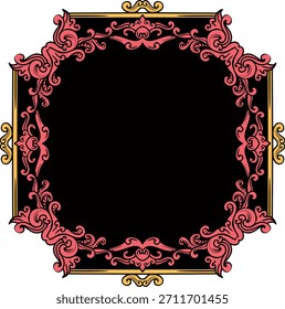 featuring a classic frame ornament design with beautiful carvings	