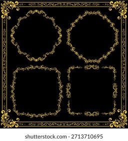 featuring four luxury frame ornaments with a premium look